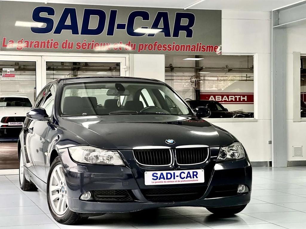 BMW 3 Serie 318 d 122cv Berline CLIM + GPS (bj 2007), Auto's, 90 kW, 4 deurs, Zwart, 4 cilinders
