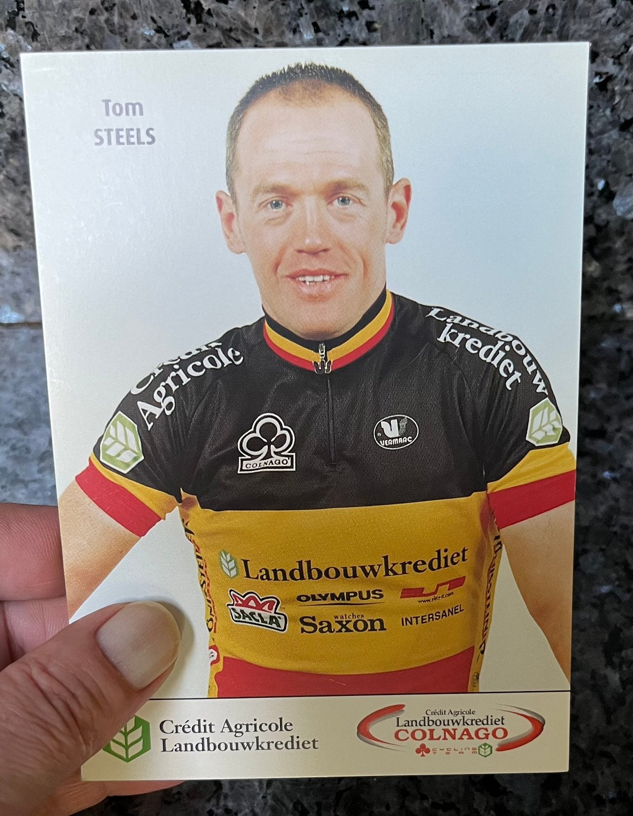 Le cycliste Tom Steels champion de Belgique, Enlèvement, Comme neuf