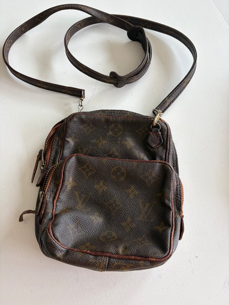 Zeer oude originele Louis V handtas, Overige merken, Gebruikt, Bruin, Ophalen of Verzenden