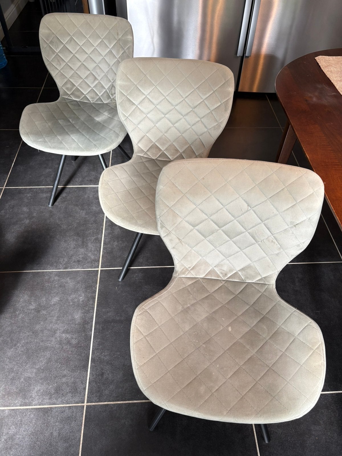 8 stoelen met wafelpatroon, Ophalen, Gebruikt, Overige kleuren, Vijf, Zes of meer stoelen
