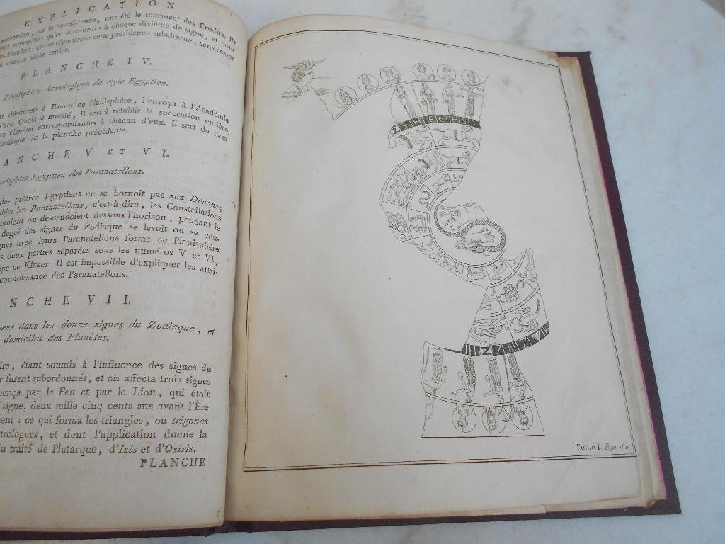 livre ancien 1794 "Planches de l'origine de tous les cultes, Livres, Enlèvement ou Envoi, Utilisé, Autres régions