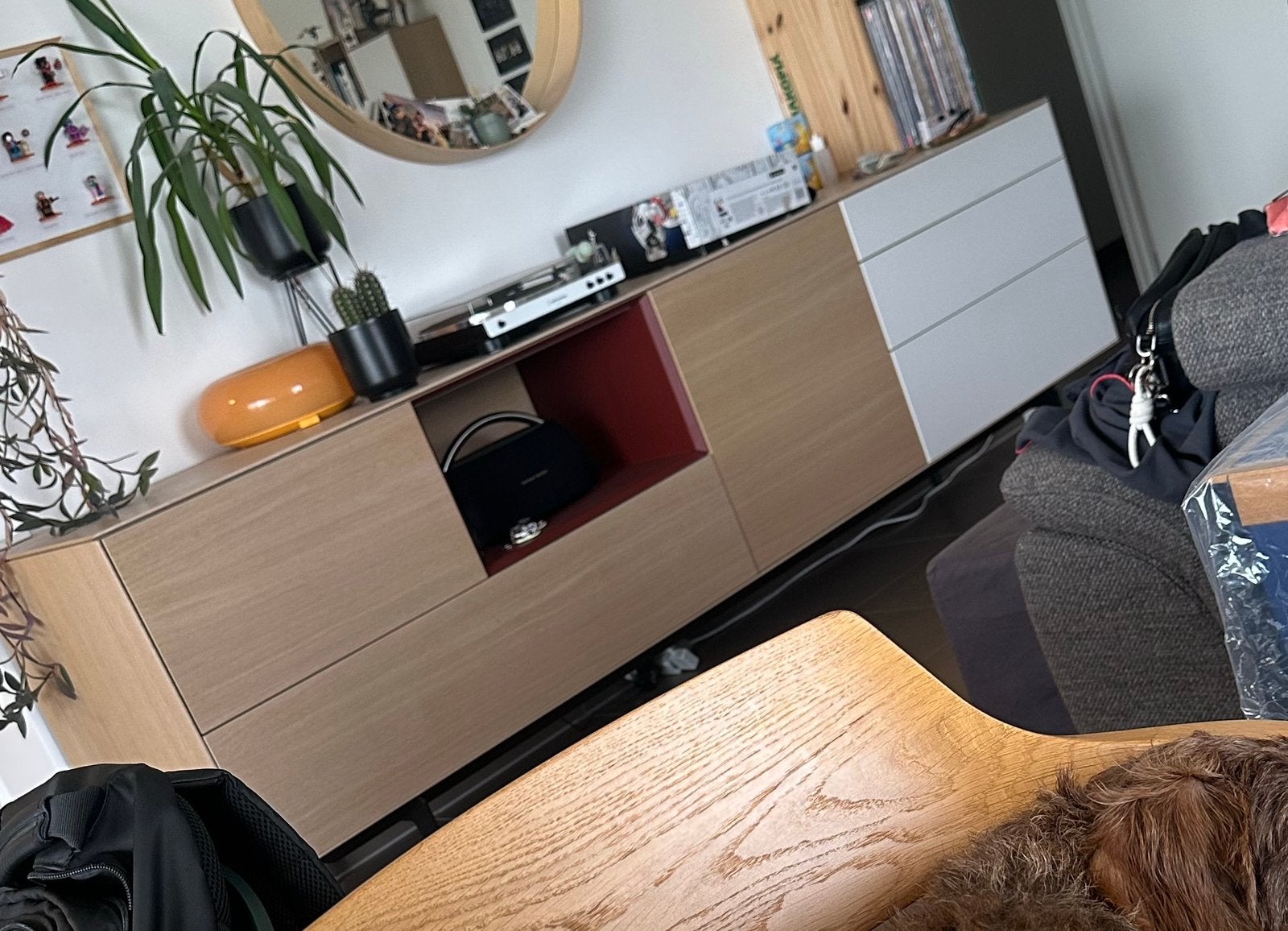 Dressoir fineer - MINTJES, Huis en Inrichting, Ophalen, Met lade(s), Eikenhout, Zo goed als nieuw