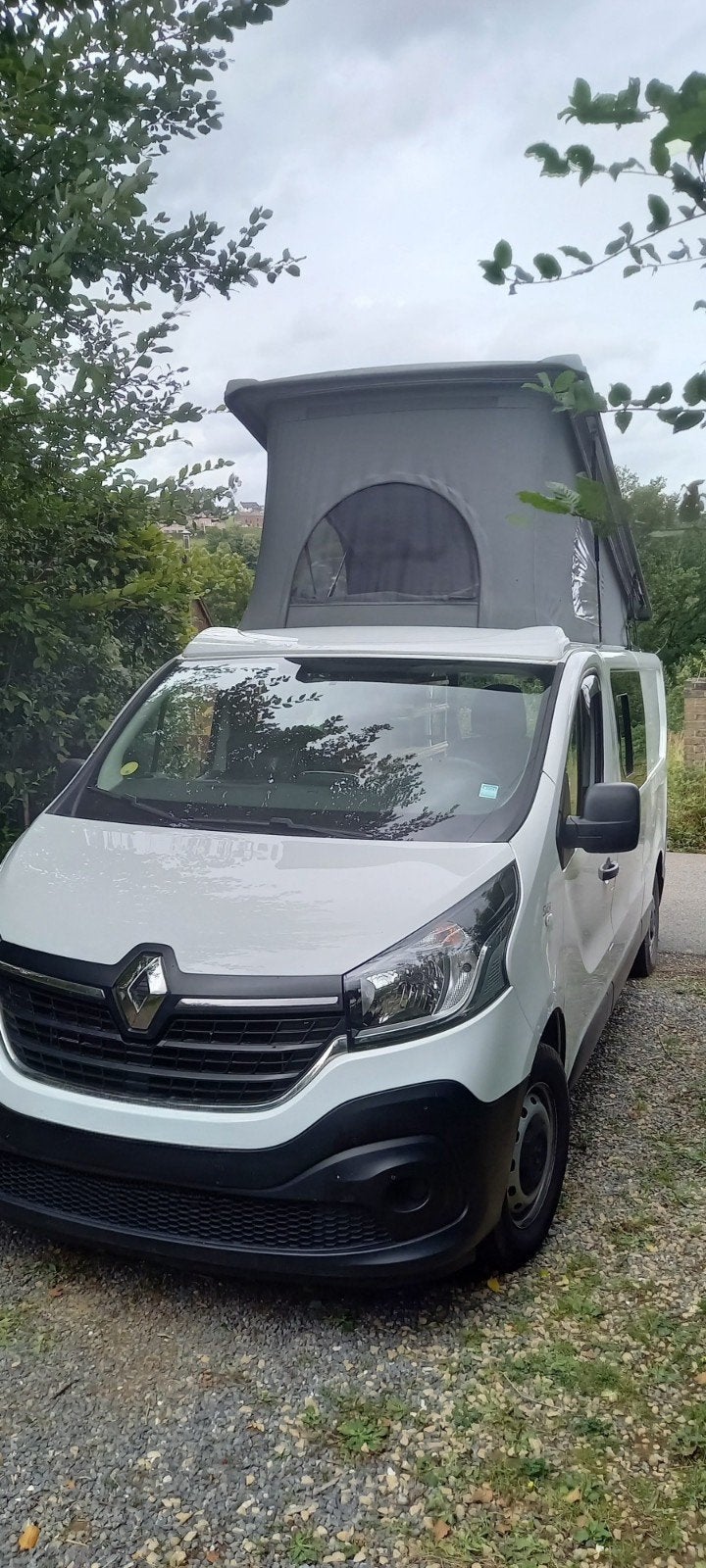 Van Renault Traffic 2021, aménagé, 2LDCI 145 ch, Caravanes & Camping, Camping-cars, Particulier, Toit relevable