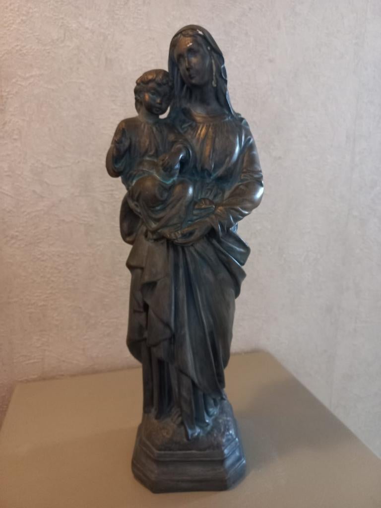 Onze Lieve Vrouw met Kindje Jezus, Antiek en Kunst, Antiek | Religieuze voorwerpen, Ophalen of Verzenden