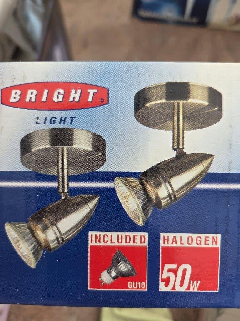 Halogeenspot 50W zilverkleurig, Maison & Meubles, Lampes | Spots, Neuf, Spot encastrable ou Spot mural, Synthétique, Enlèvement