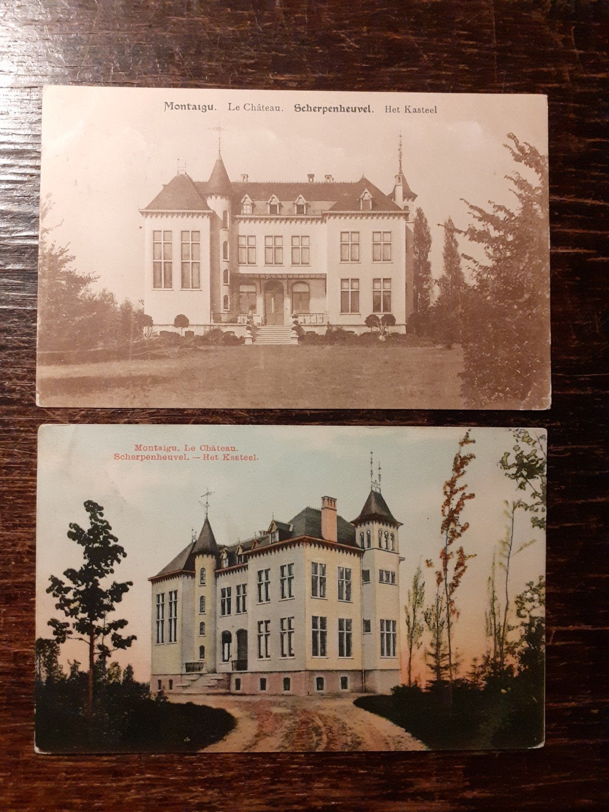Postkaart Scherpenheuvel Montaigu Kasteel, Ophalen of Verzenden, Voor 1920, Gelopen, Vlaams-Brabant
