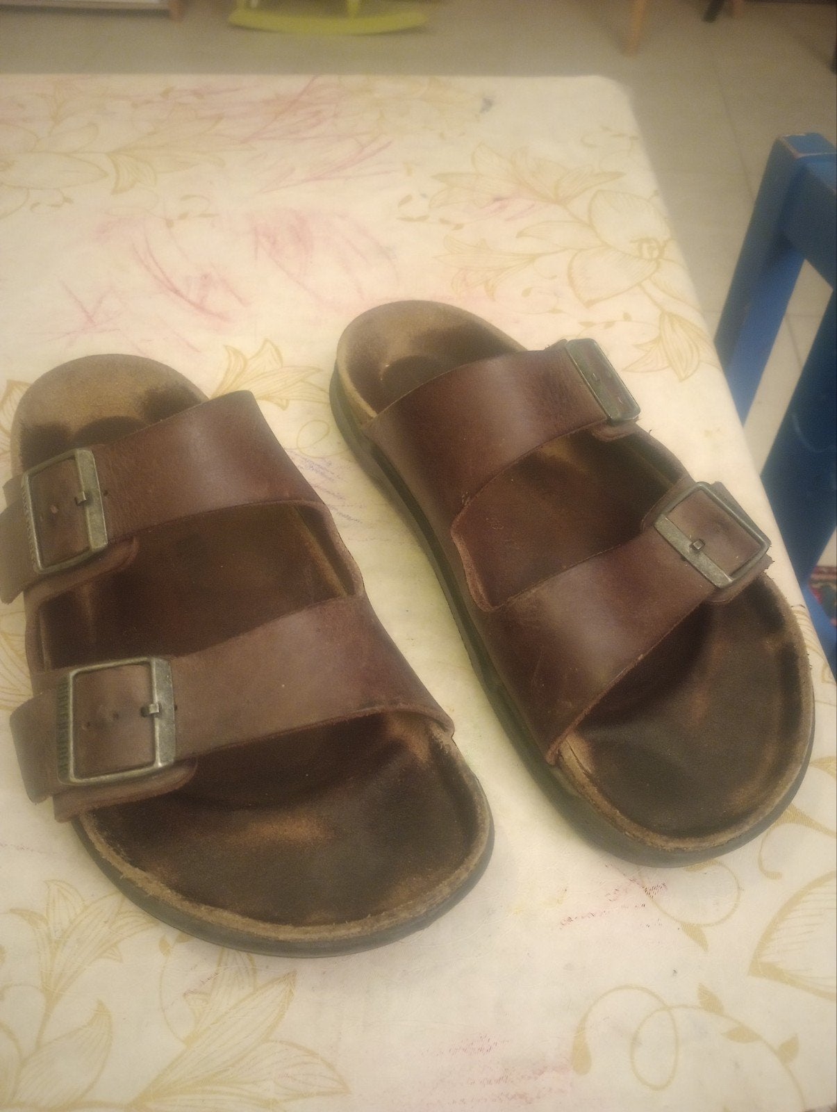 Birkenstock 41, Chaussons, Enlèvement ou Envoi, Comme neuf, Brun