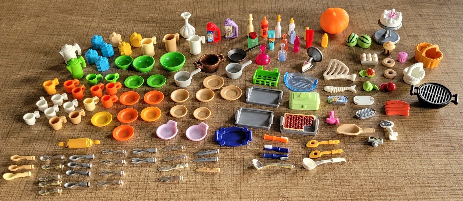 Playmobil: groot lot keukenspulletjes, Ophalen of Verzenden, Gebruikt, Los Playmobil