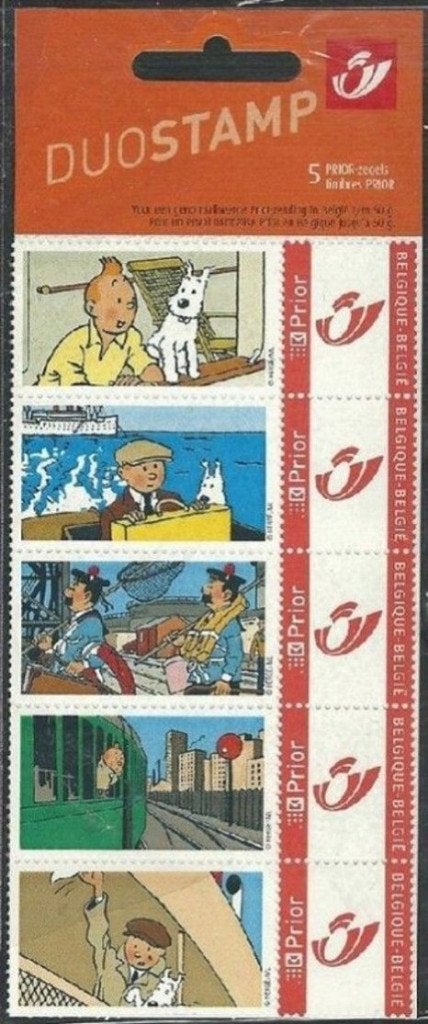 duostamps sous blister : Tintin Vacances, Postzegels en Munten, Ophalen