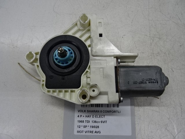 MOTEUR LEVE VITRE ELECTRIQUE AVANT GAUCHE Sharan (7N), Utilisé, Avant, Volkswagen