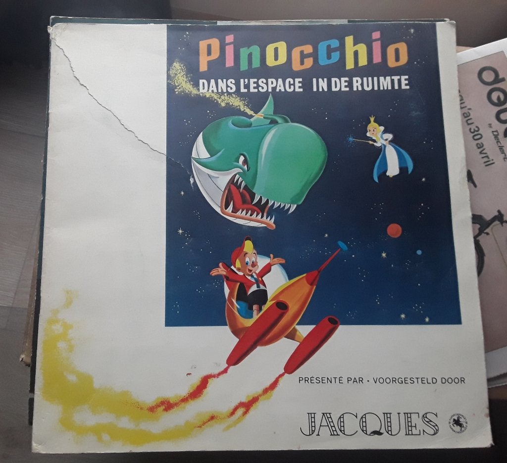 Albim chocolat Jacques PINOCCHIO DANS L ESPACE, Boeken, Ophalen of Verzenden
