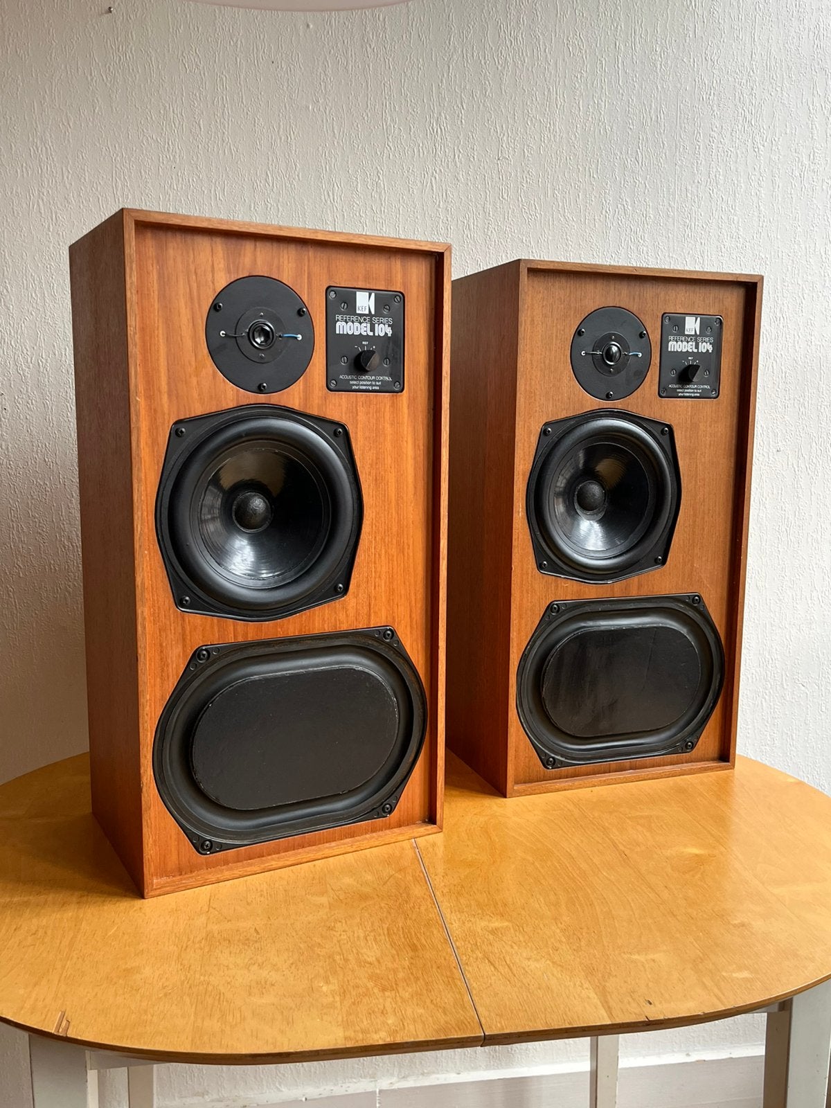 KEF Reference Series Model 104 Enceintes Hi-Fi vintage Excl, TV, Hi-fi & Vidéo, Enceintes, Moniteur de studio, Enlèvement ou Envoi