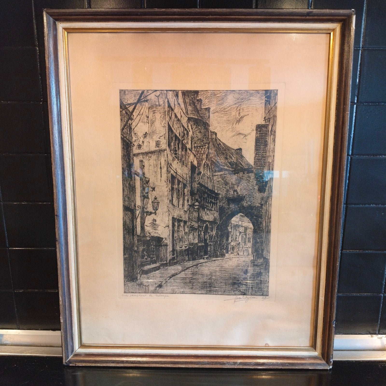 ets H.Van Peteghem, Antiek en Kunst, Ophalen, Ets