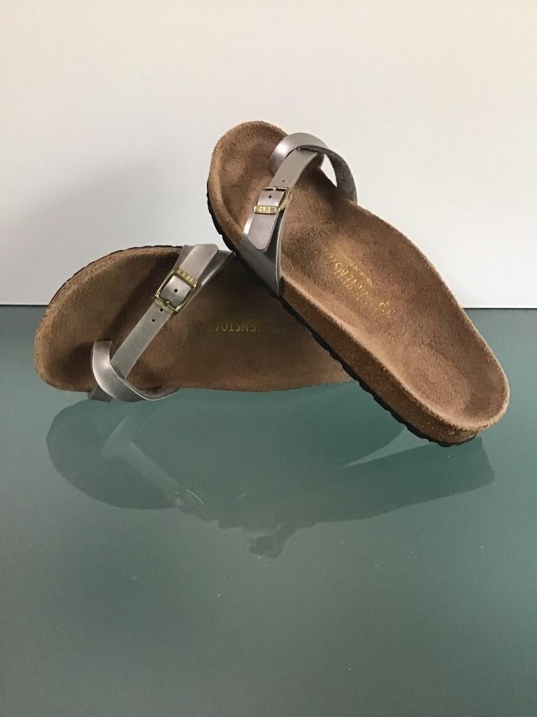 Birkenstock Piazza 38 | slippers | Gratis verzenden, Kleding | Dames, Schoenen, Slippers, Overige kleuren, Verzenden, Zo goed als nieuw
