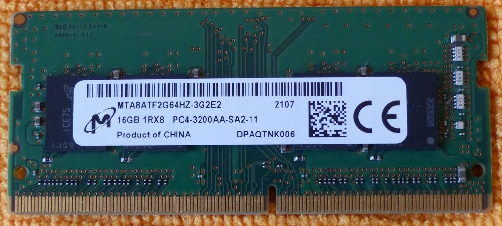Barrettes RAM DDR4 16 Go, Informatique & Logiciels, Comme neuf, Enlèvement, DDR4, 3200AA