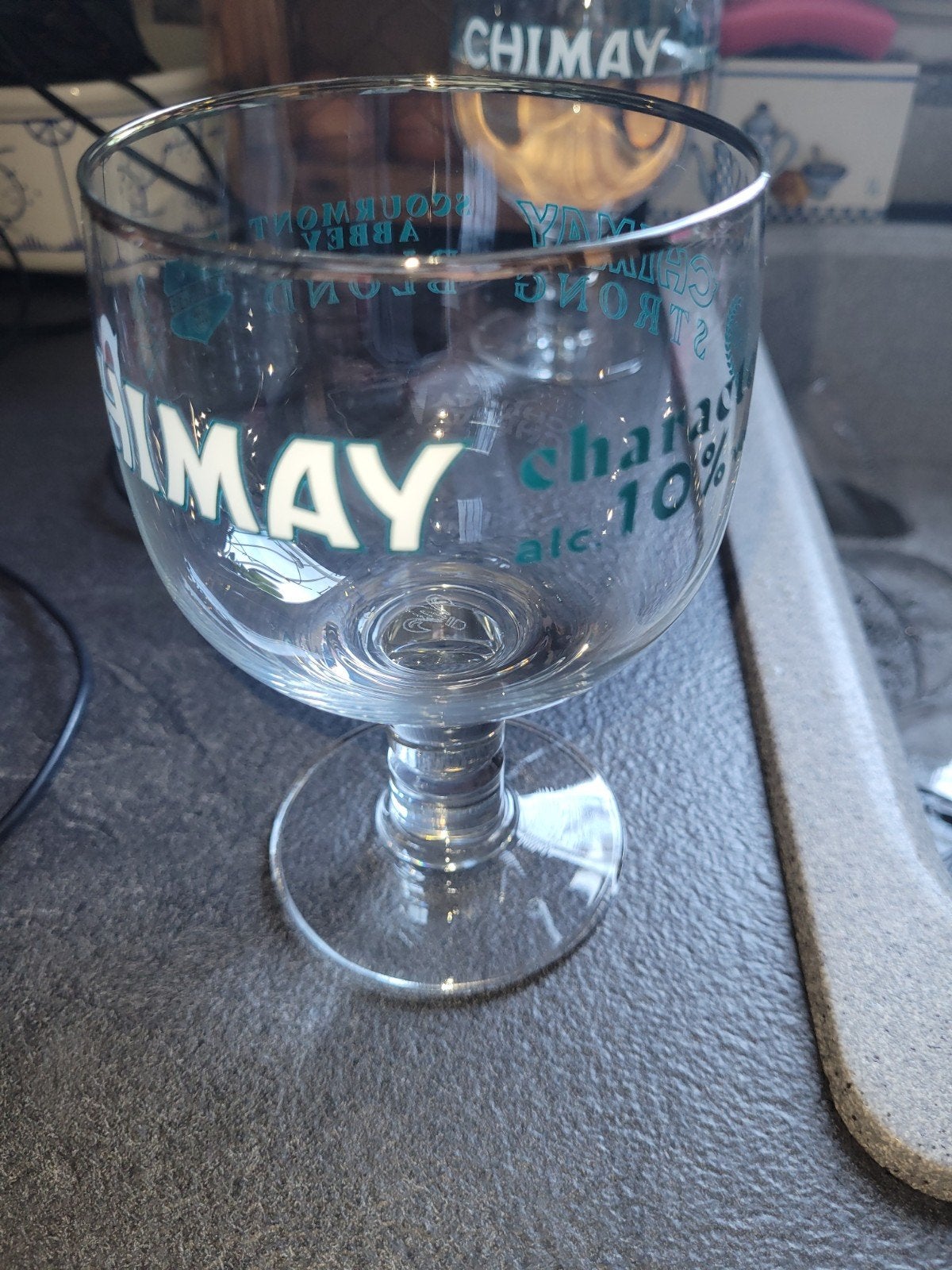 verres chimay verts,leffe,West malle,....