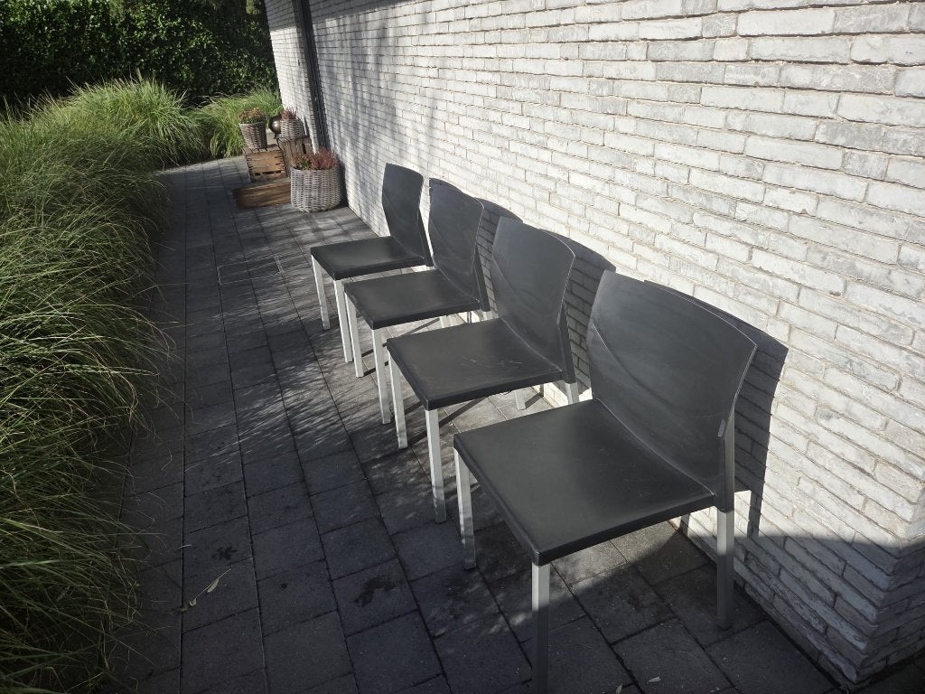 Stoelen Myto - designer Just Meyer, Ophalen, Zwart, Vier, Design, Indecom Design, ontworpen door Just Meyer - Myto