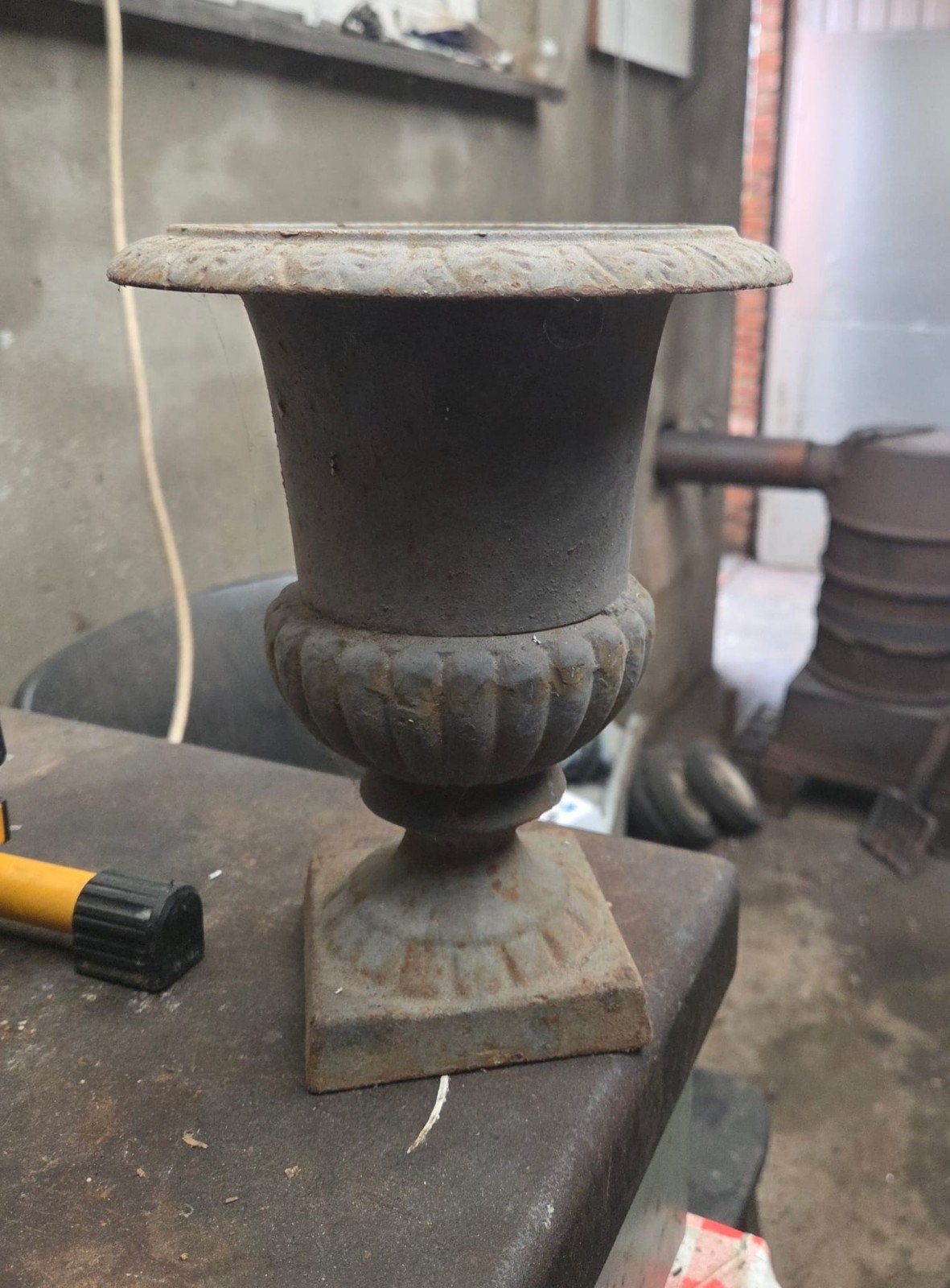 Gietijzeren ornament, Tuin en Terras, Ophalen, Gebruikt