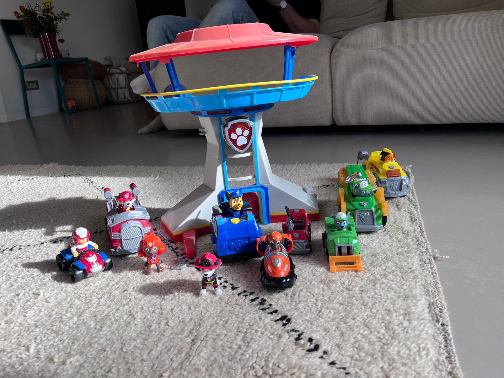 Paw patrol toren en wagens, Ophalen, Gebruikt