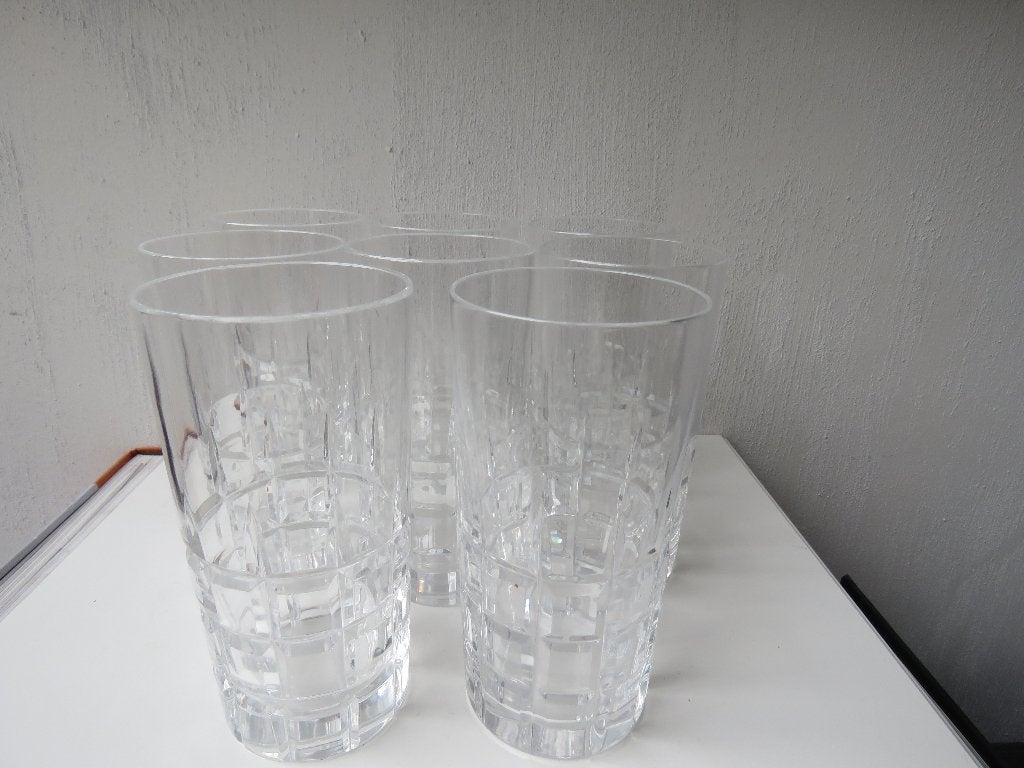 Ensemble de 8 gobelets en verre à eau semi-cristallin, Enlèvement ou Envoi