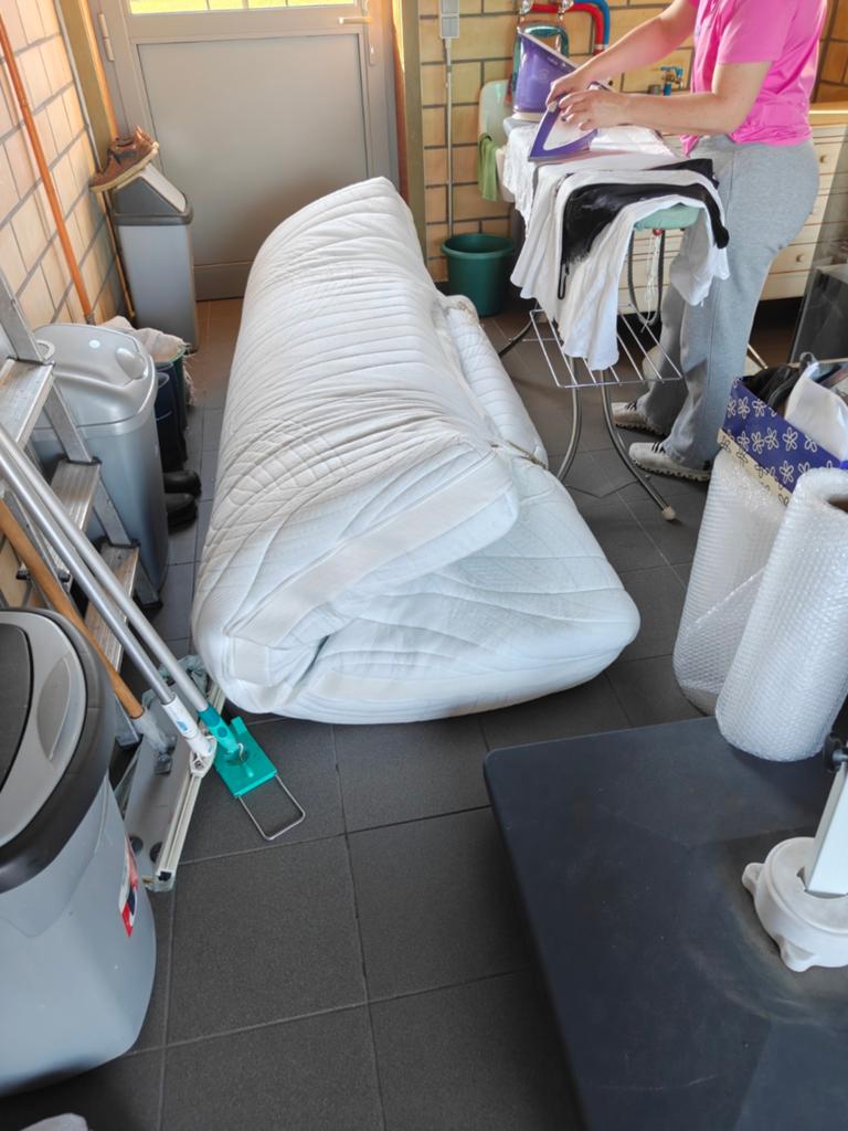 Plumar matras, Ophalen