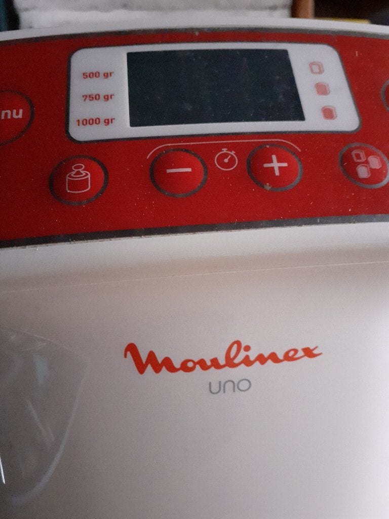 Machine à pain Moulinex, 800 à 1200 grammes de pâte, Comme neuf, Enlèvement, Plus de 10 programmes