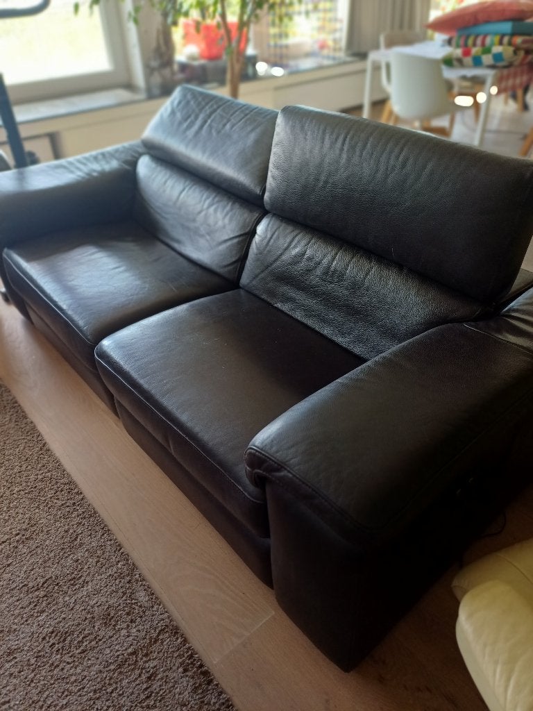 sofa, Ophalen, Gebruikt, Driepersoons, Leer