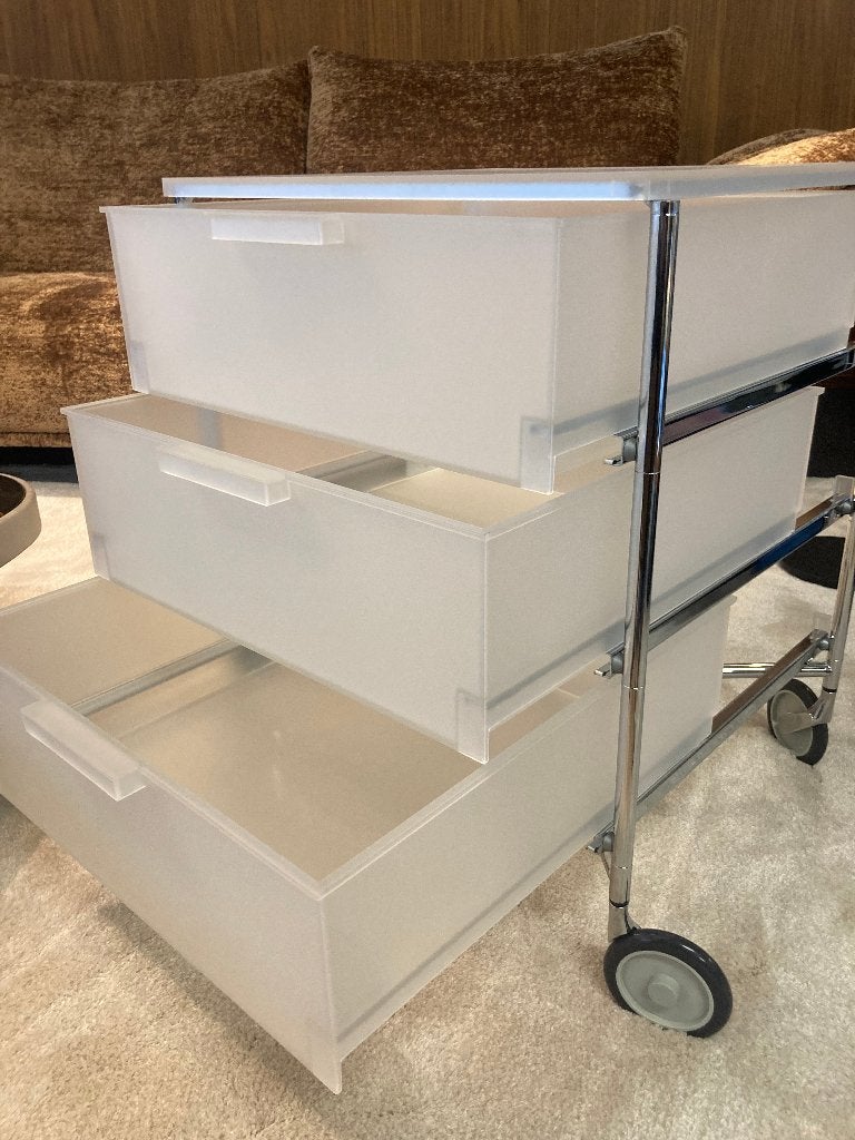 Ladekastje Kartell Mobil 3 Drawers Ice, Ophalen of Verzenden, Nieuw