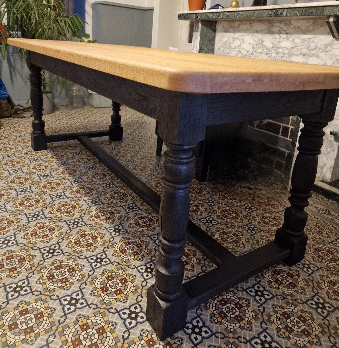 Prachtige Massief Eiken Eettafel, Enlèvement, Chêne