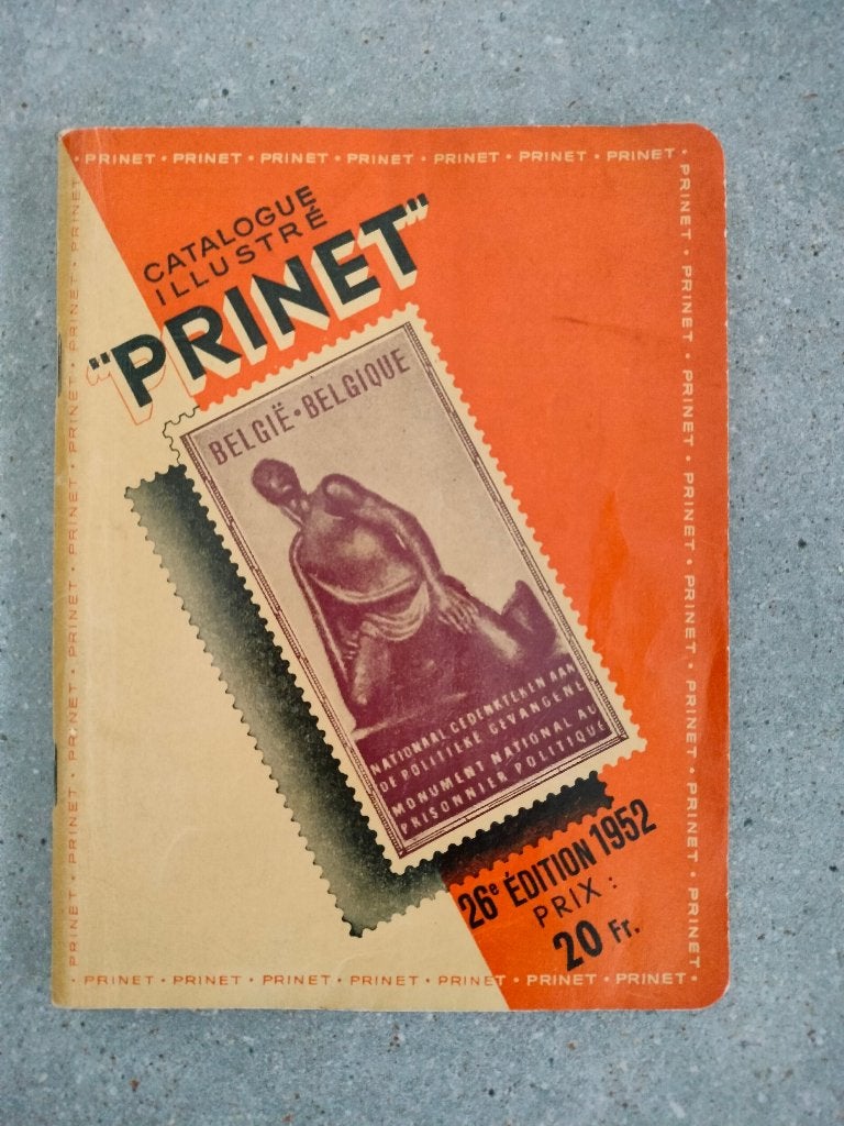 oude postzegelcatalogus Prinet Belgique 1952, Postzegels en Munten, Ophalen of Verzenden, Catalogus