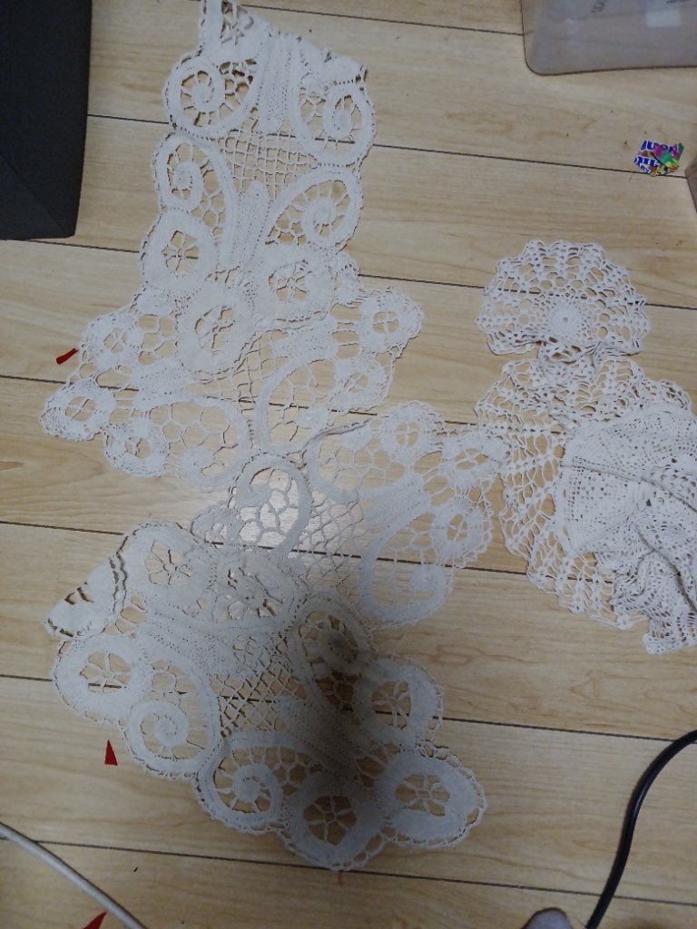 Lot de napperons dentelle vintage, Hobby & Loisirs créatifs, Enlèvement, Comme neuf, Autres types