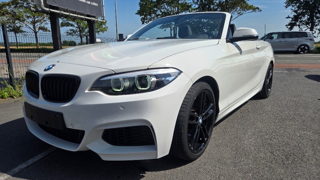 BMW 218 IA CABRIO M SPORT PAKKET, Autos, BMW, 100 kW, Cabriolet, Noir, 2 portes