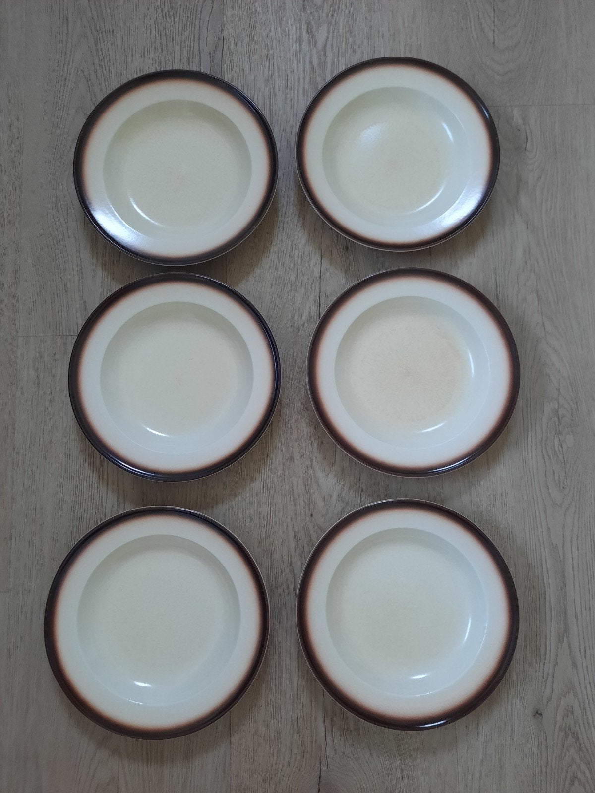 6 soepborden vintage Boch, Ophalen of Verzenden, Keramiek, Vintage