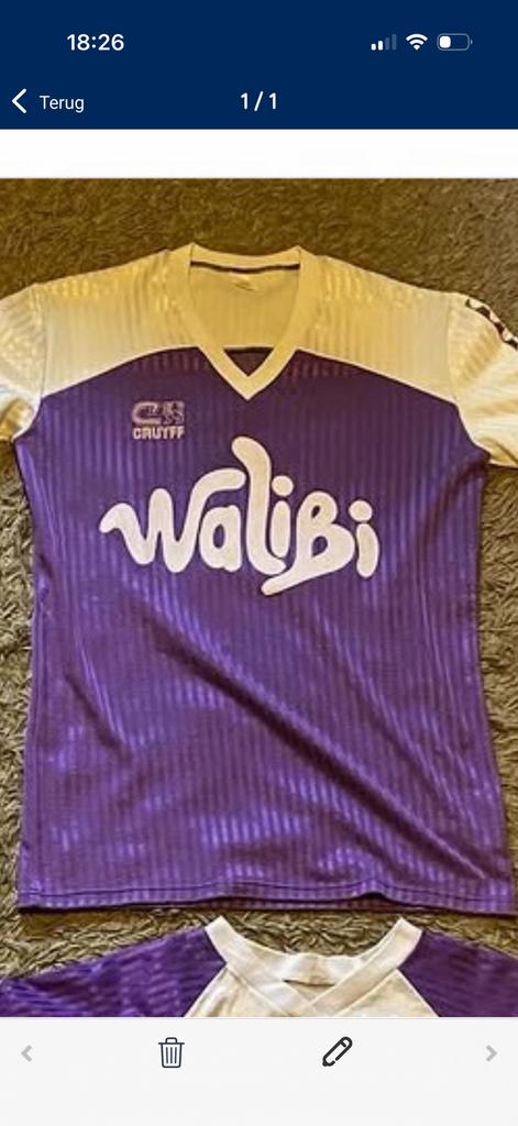 Gezocht Beerschot matchworn walibi shirt, Ophalen