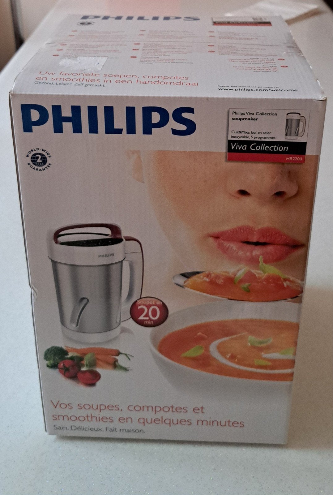SoupMaker Philips HR2200 NEUF 1,2 L  Blender chauffant Soupe, Electroménager, 1 à 2 litres, Envoi, Neuf