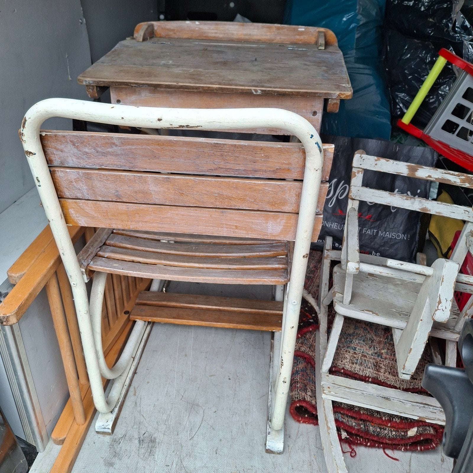 banc d'école ancien Torck?, Antiquités & Art, Enlèvement