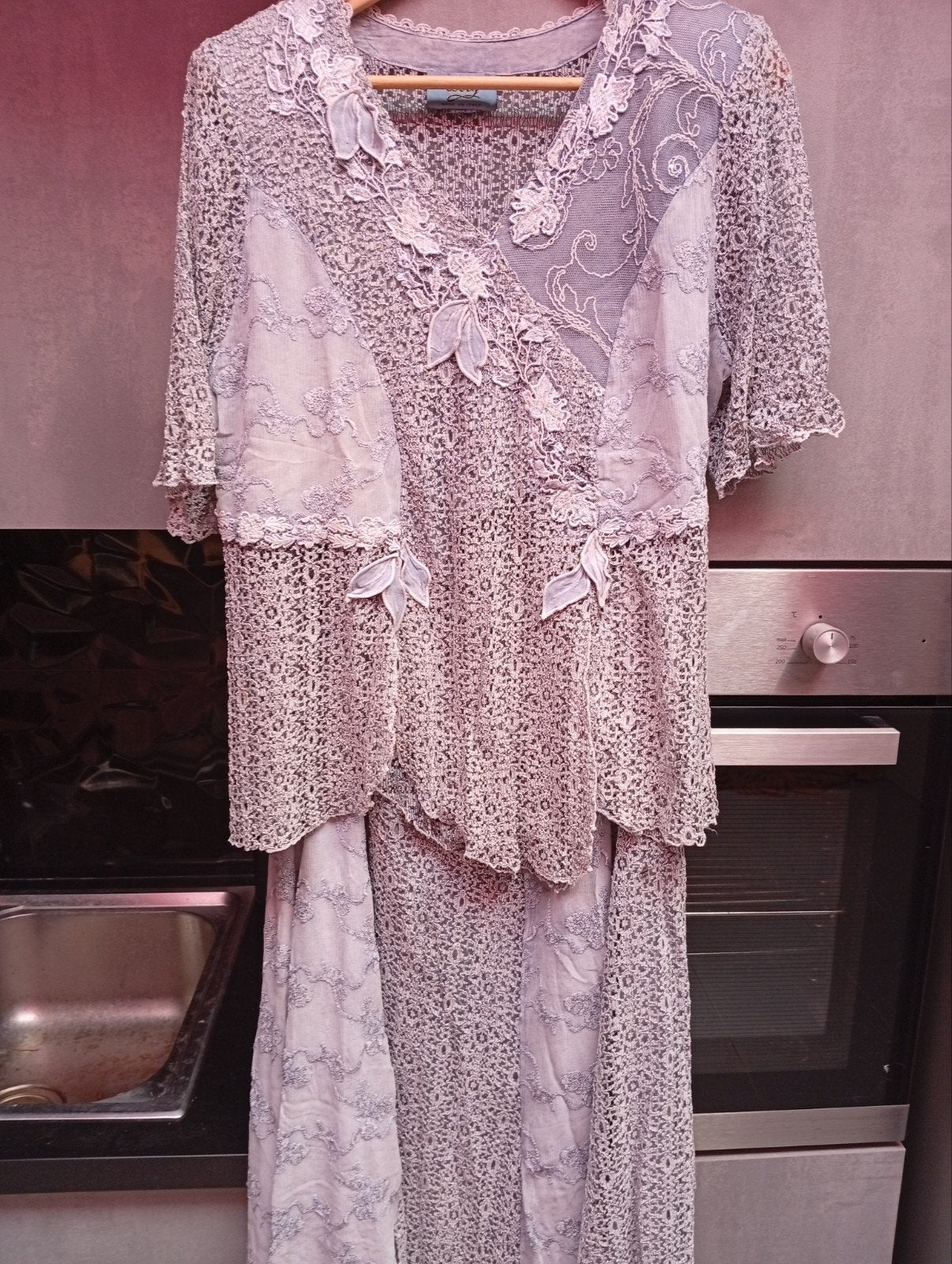 Rok- en blouse-set maat 52, Ophalen of Verzenden