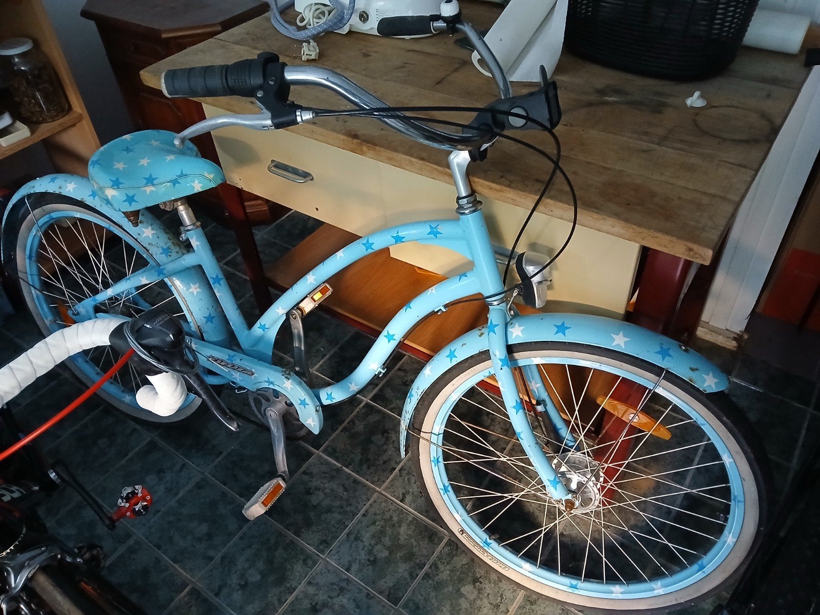 26 inch Electra beach cruiser met mandje, Ophalen, Aluminium, Cruiser