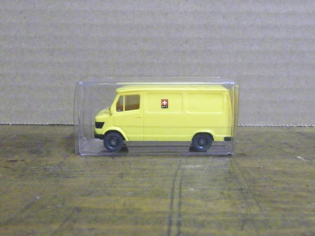 1:87 Wiking 12280 Mercedes Benz 207D PTT Swiss Post geel, Ophalen of Verzenden, Zo goed als nieuw, Auto, Wiking