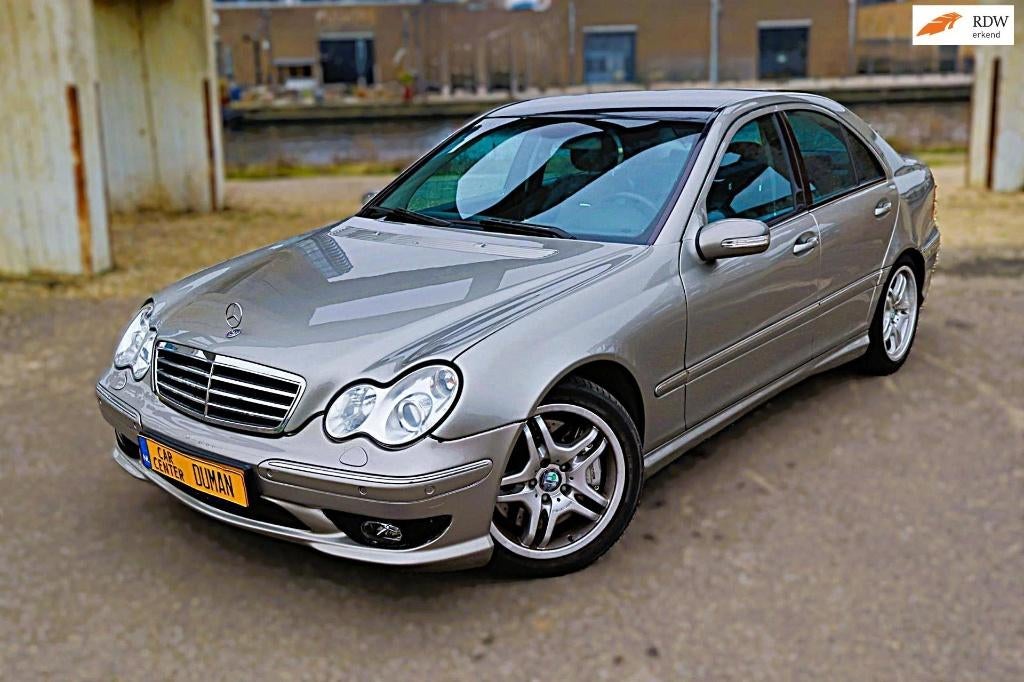 Mercedes C30 CDI AMG Facelift Leer Navi Car Pass, Auto's, Automaat, 4 deurs, Achterwielaandrijving, Zwart