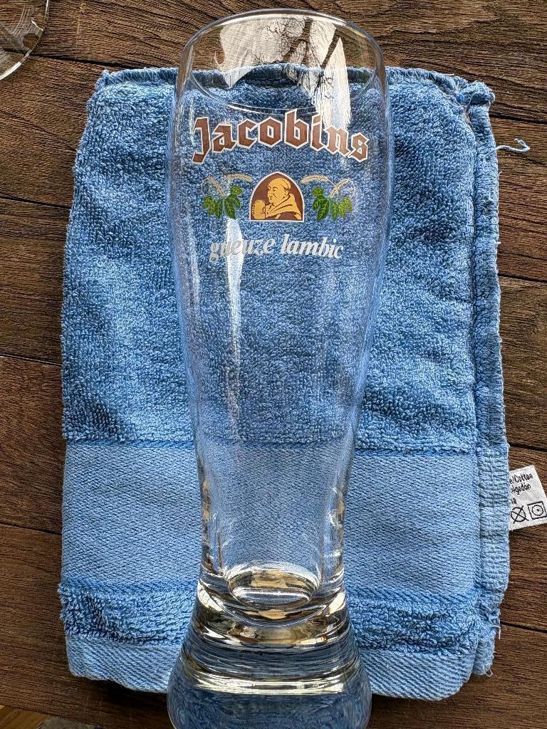 Gueuze Lambic des Jacobins, Enlèvement ou Envoi, Utilisé, Verre ou Verres, Autres marques