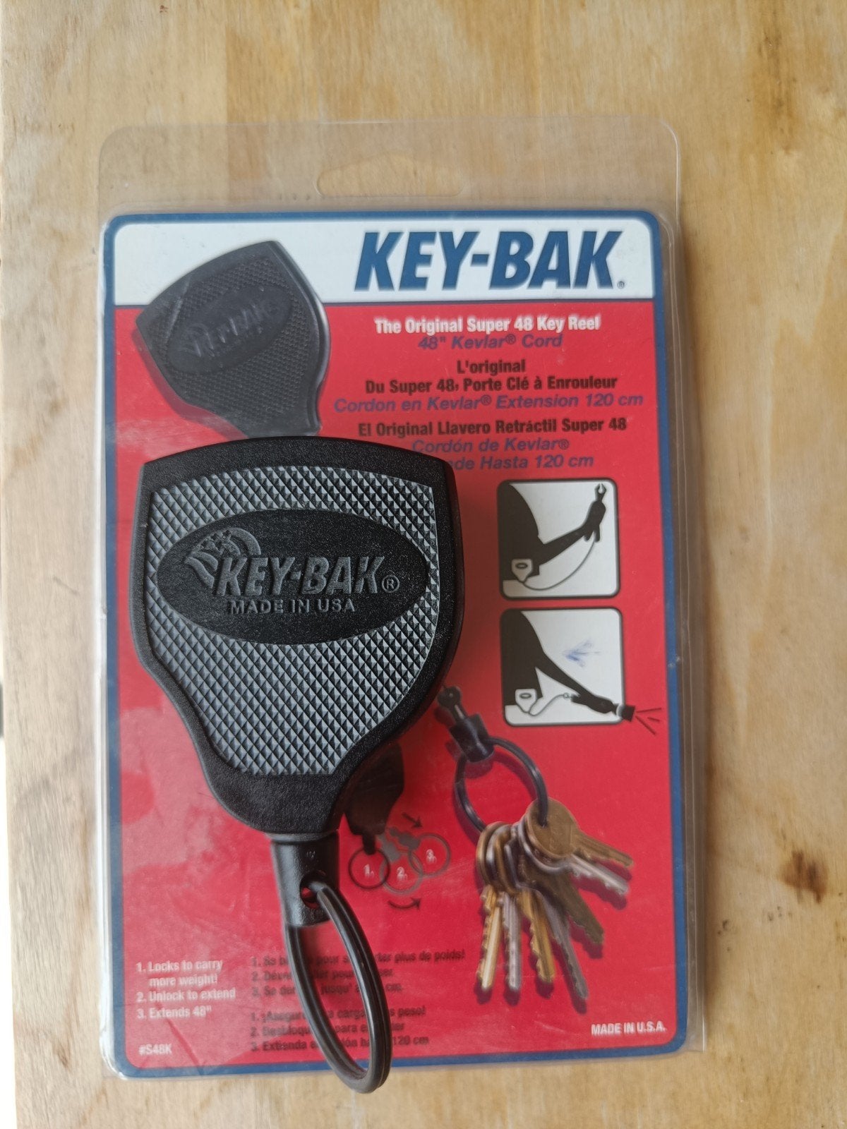 Sleutelhanger met sleutelhanger met Kevlar-koord, Ophalen of Verzenden