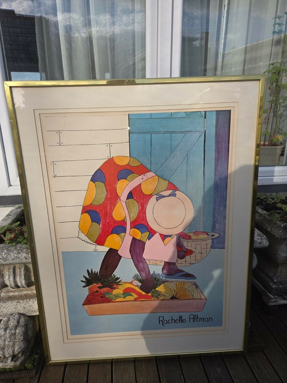 Lithographie rare de Rachelle Altman Barbados de 1979 - Prof, Antiquités & Art, Enlèvement ou Envoi