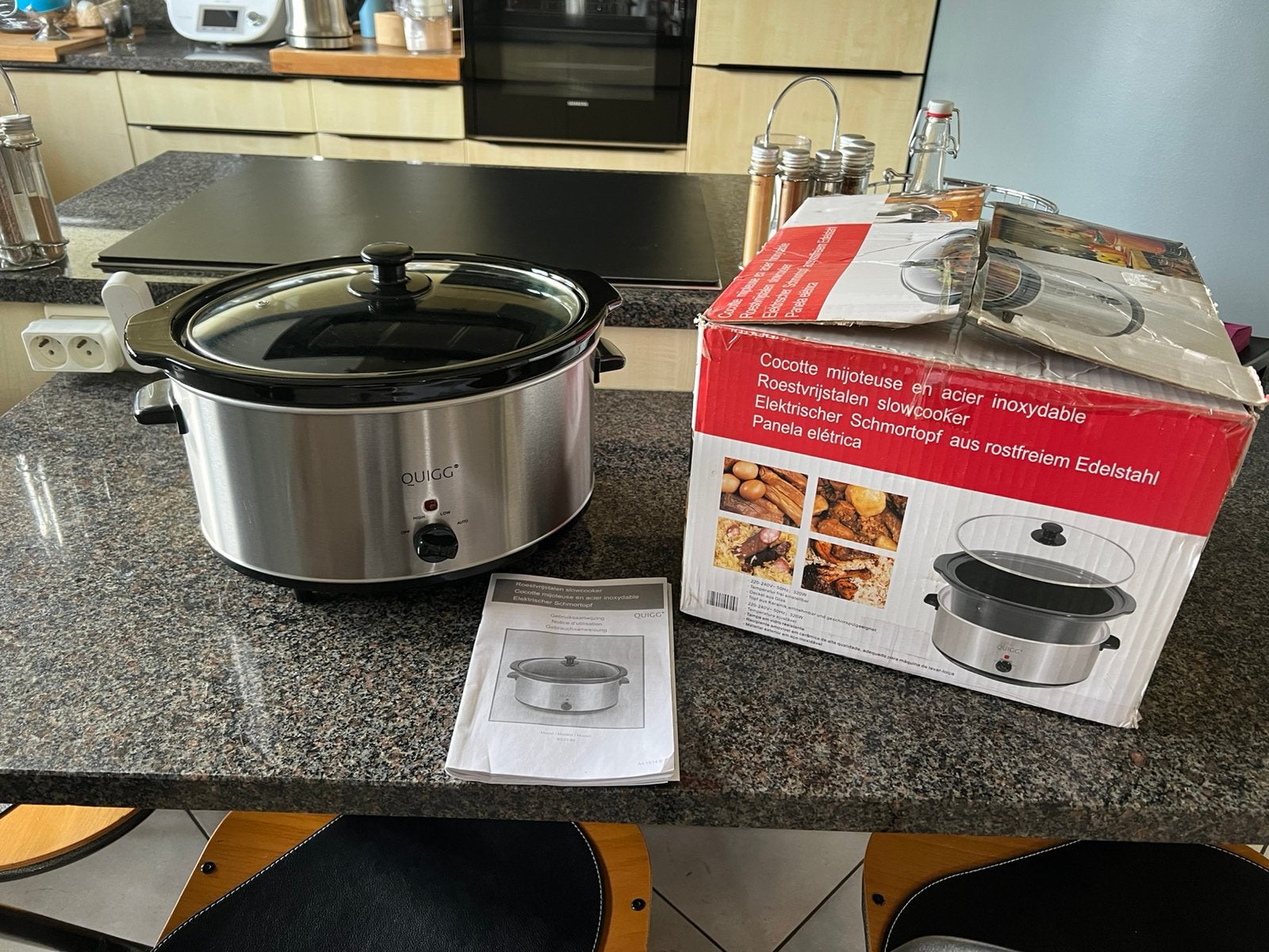 Cocotte migoteuse ovale électrique en inox, Enlèvement, Comme neuf