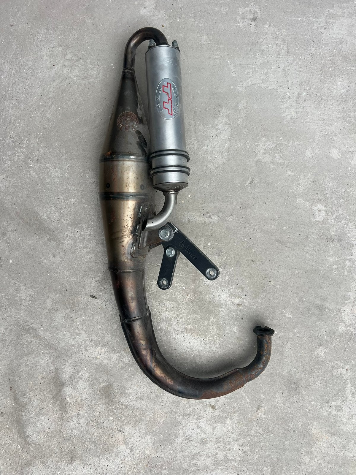 LeoVince Hand Made TT Sportuitlaat (50cc), Fietsen en Brommers, Ophalen, Gebruikt