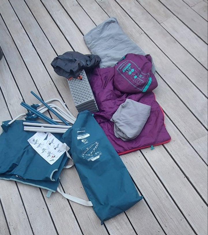 Équipement de camping JUNIOR complet pour camp scout, Enlèvement, Comme neuf, 1 personne