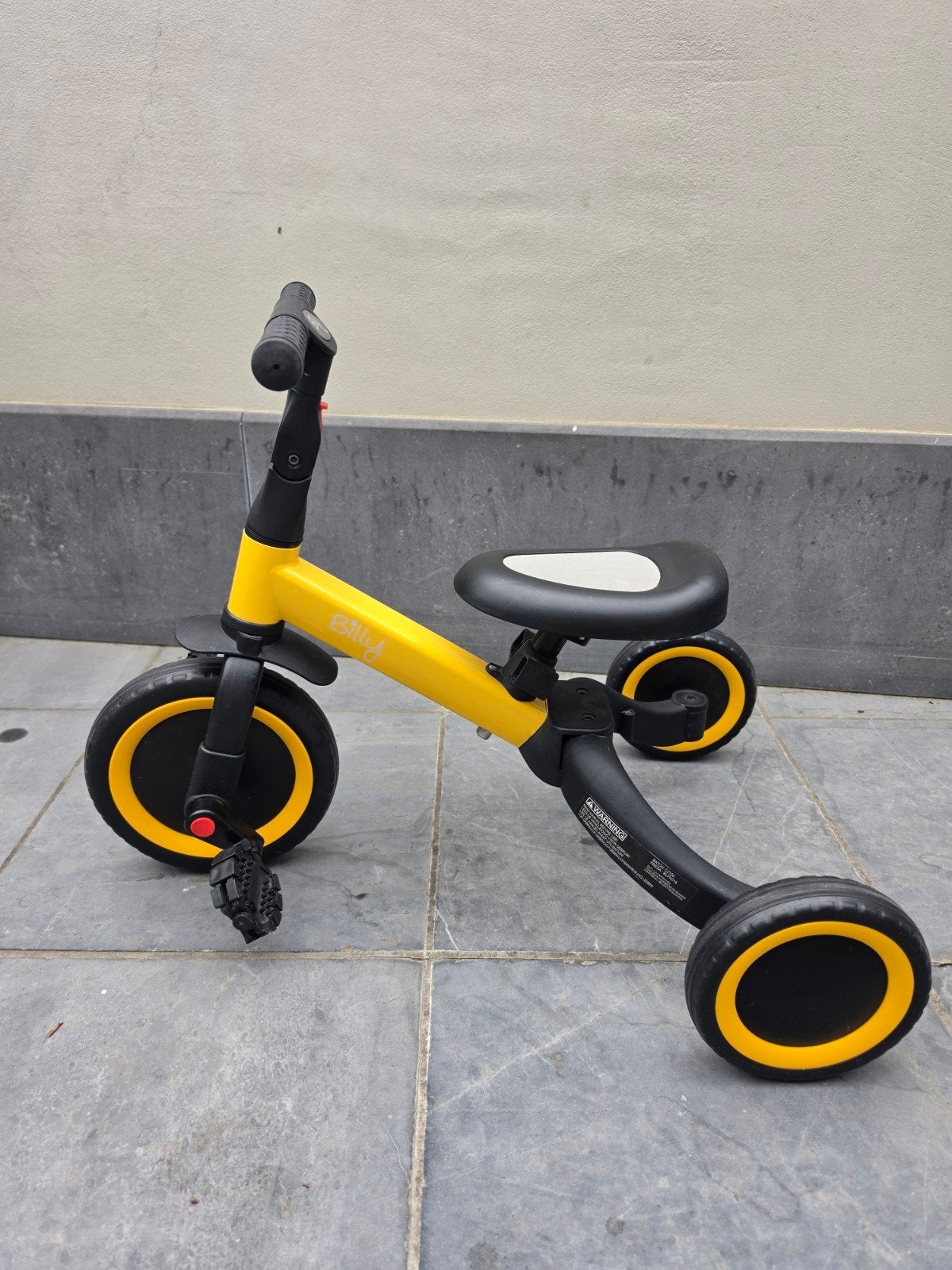 Tricycle 4 en 1 Billy, draisienne, draisienne, Vélos & Vélomoteurs, Enlèvement, Comme neuf, Billy