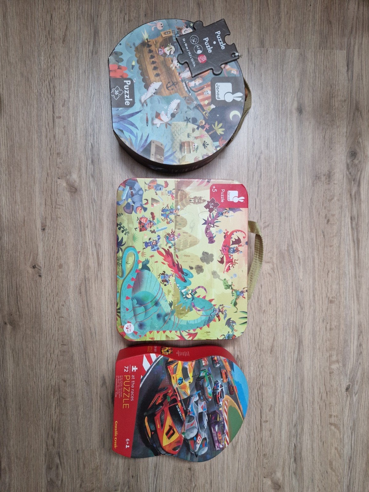 3 kinderpuzzels van Janod & Crocodile Creek, Ophalen
