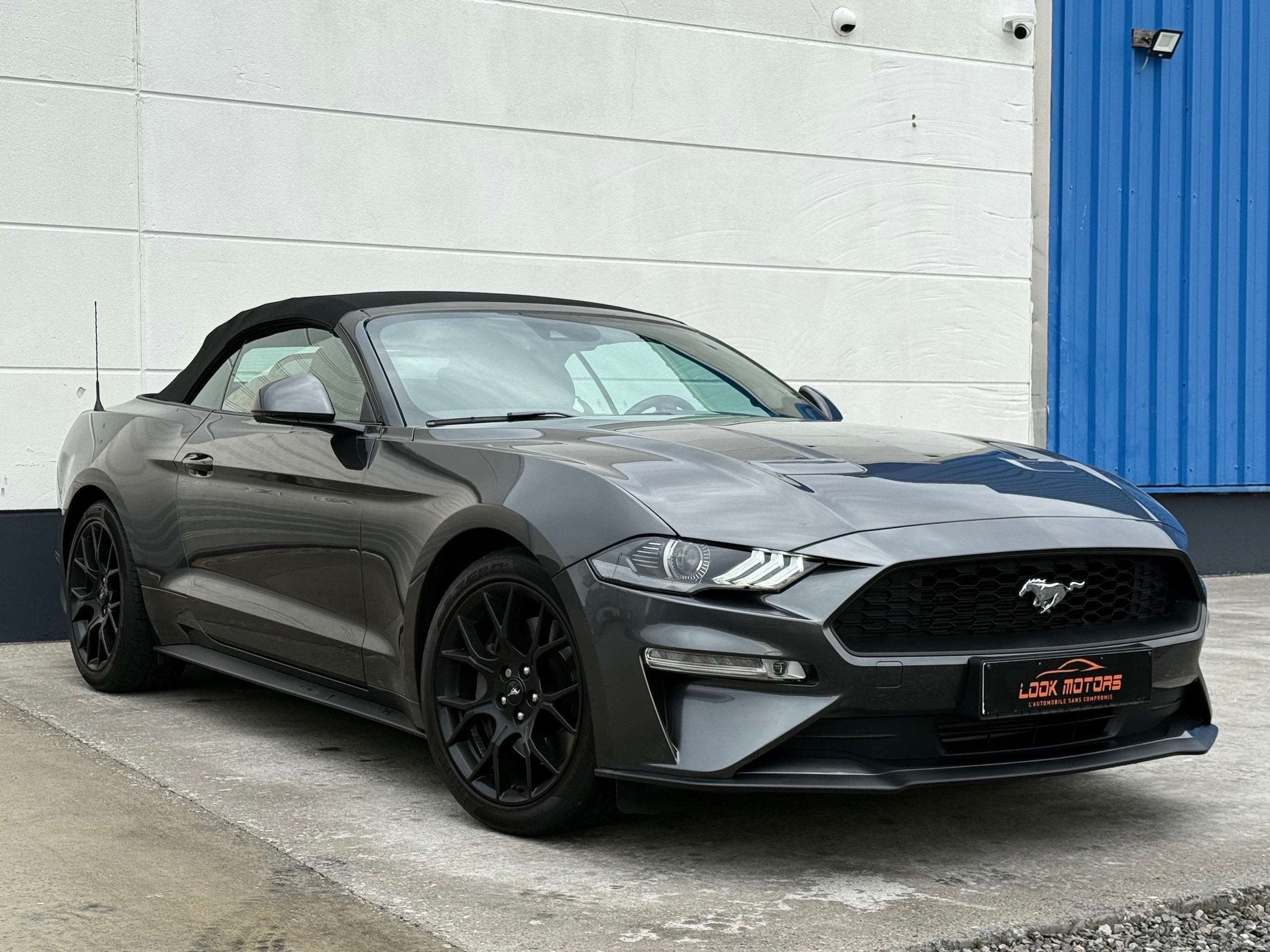 Ford Mustang Convertible 2.3 EcoBoost Automatique 290cv Dist, Cuir, Argent ou Gris, Achat, Euro 6