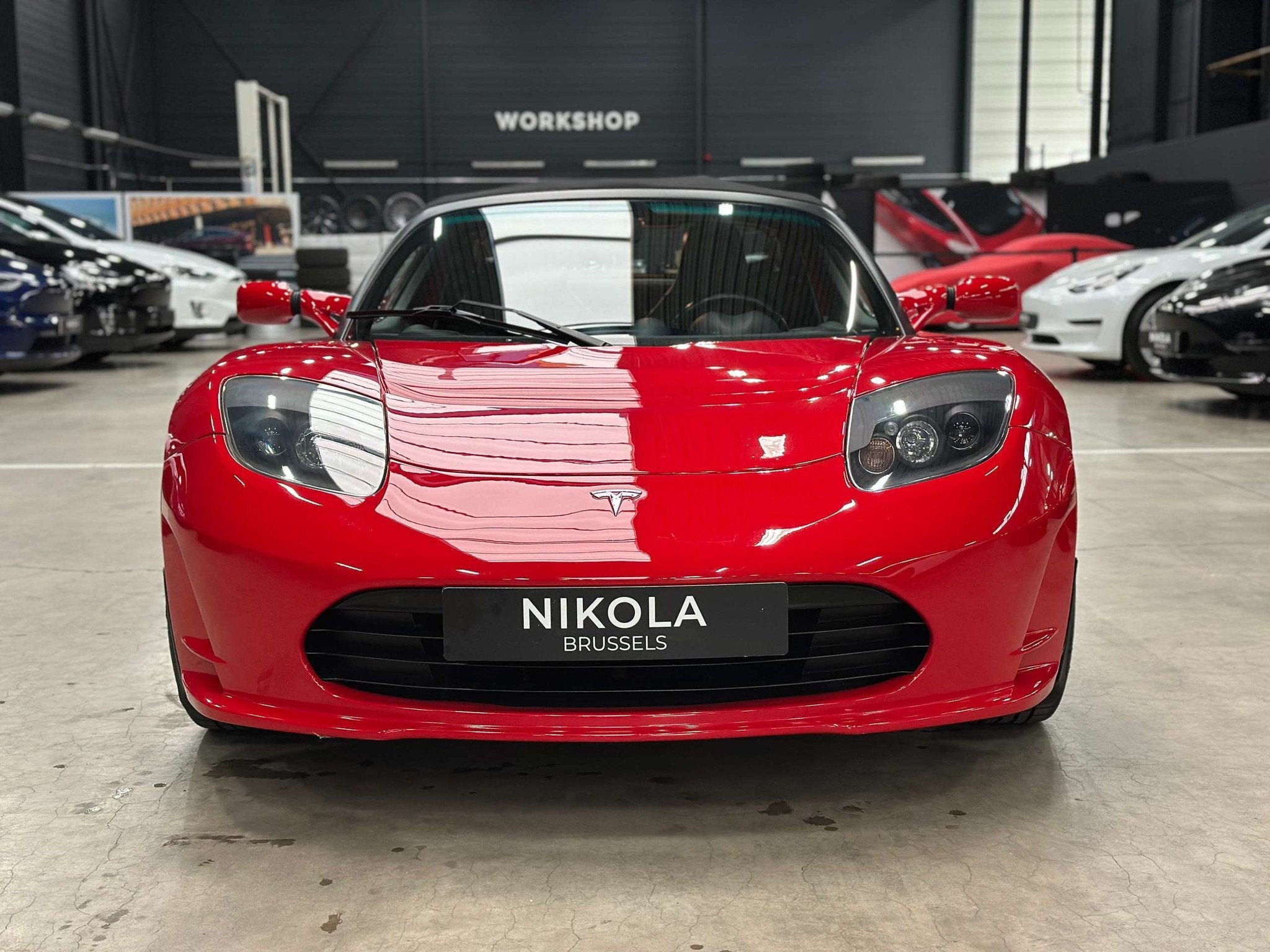 Tesla Roadster V2.5 - HEATED SEATS - 2 DIN SCREEN (bj 2012), Auto's, Tesla, Achterwielaandrijving, Gebruikt, Zwart, Cabriolet